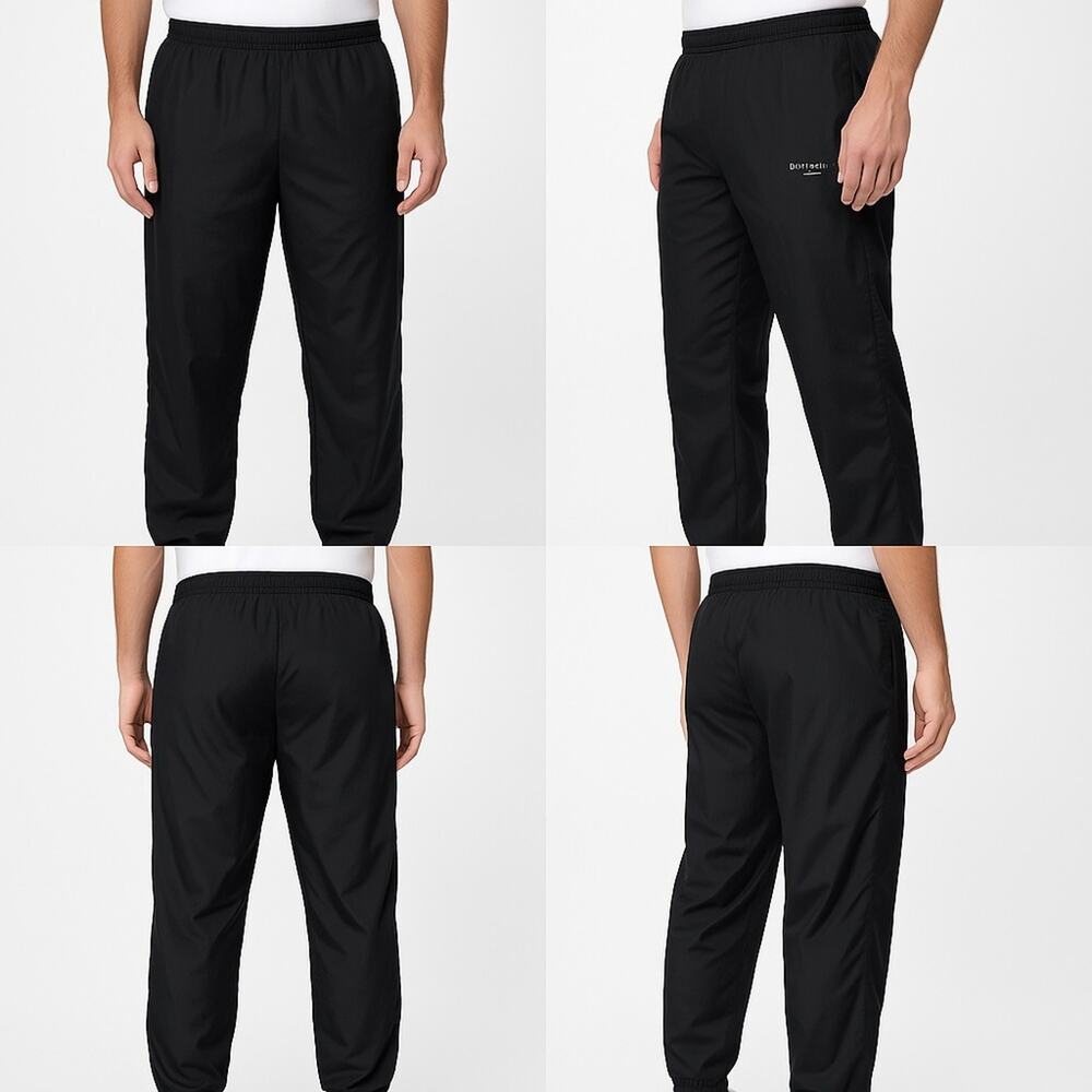 Givenchy Vintage Active Black Silk with lining Retro‎ Jogger Style Pants Size XL